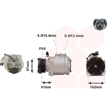 Kompresor klimatizace Kompresor, klimatizace VAN WEZEL 1800K436
