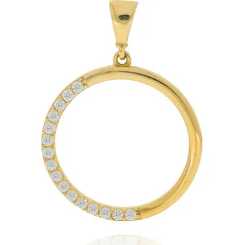 Přívěsek Kulatý přívěsek zdobený zirkony