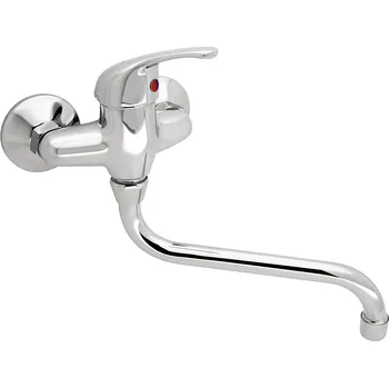 Vodovodní baterie Slovarm - EA.3510.A20-100 - Baterie dřezová nástěnná, ramínko kulaté Ø 18 mm, L 200 mm, rozteč 100 mm - 480204