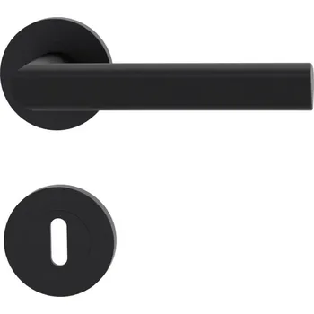 Dveřní kování GK - TRI 134 - R rozety BB, klika/klika Grafit černá (78)