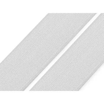 Pruženka tkaná šíře 25 mm, barva 1 bílá