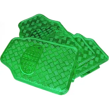 autokoberec ALU autokoberce s imitací plechu J-TEC, zelené, hliníkový design