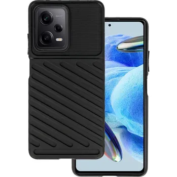 Pouzdro na mobilní telefon Kryt Thunder Xiaomi Redmi Note 12 Pro+ 5G černý (obal neboli pouzdro na Xiaomi Redmi Note 12 Pro+ 5G)