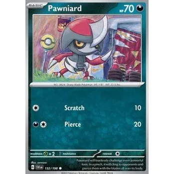 Sběratelská karetní hra Pokémon SV1en 132/198 Pawniard - Scarlet & Violet Stav: Near Mint, Verze: NORMAL