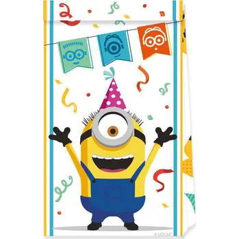 Hračka pro nejmenší Procos EKO Papírové pytlíky Mimoni 2: Padouch přichází 4 ks