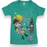 Boinc Dívčí mentolové tričko s krátkým rukávem JORGA Barva: Mentolová, Velikost: 128