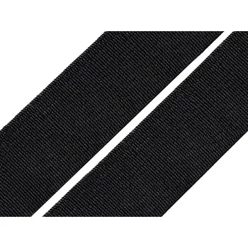 Pruženka tkaná šíře 35 mm, barva 1 černá