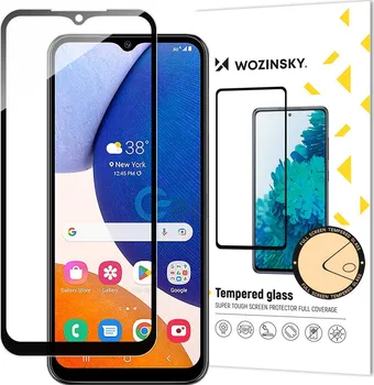 Wozinsky Full Glue Tempered Glass ochranné sklo pro Samsung Galaxy A14 4G/5G černé