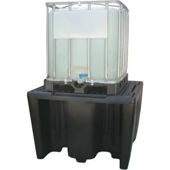 Olejová vana HTI Plastová záchytná vana pod IBC kontejner, s roštem