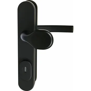 Stavebniny MPK - SB 5200 ZA FAVORIT PLUS PZ PLUS s otvorem pro vložku, 72 mm, madlo/klika BS - Černá matná