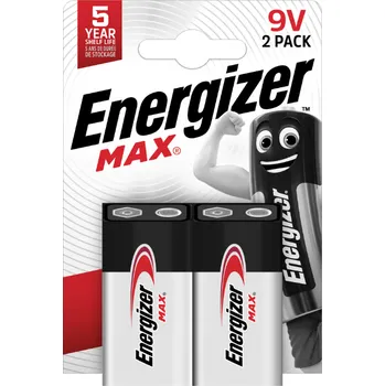 Elektronika Baterie Energizer MAX 9V 2 ks
