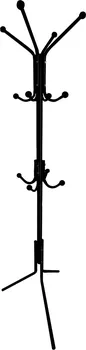 Věšák Livia stojanový věšák kovový 182 cm černý