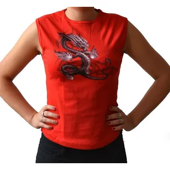 Dámské tílko - Dračí síla červené, S