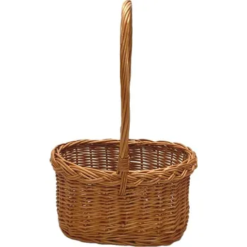 Proutěný koš na víno na dvě láhve (Proutěný koš na víno pro 2 láhve – stylový nosič vín i originální dárek)