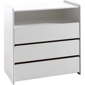 přebalovací pult a komoda Bílá lakovaná komoda Vipack Kiddy 90 x 47 cm