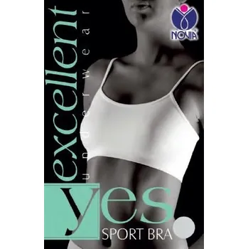 Dámské termo spodní prádlo Sportovní podprsenka NOVIA BZVP01 S-M (34-40) černá