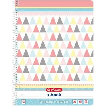Spirálový blok Graphic Pastel Poly A4, 80ls, linka