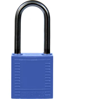 Visací zámek Nylonové zámky s 38 mm hliníkovým okem černá Balení 6 ks