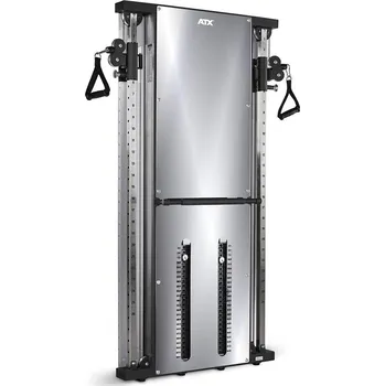 Multifunkční posilovací stroj ATX LINE stříbrný, zrcadlo, 2 x 60 kg
