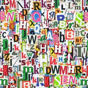 Úplet A0069 vzorovaný, barevná abeceda, š.175