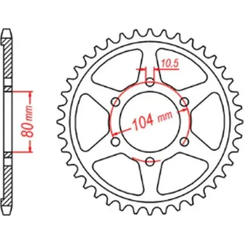 Řetězová sada pro motocykl MTX PARTS rozeta 4542 41 KAWASAKI ZZR 1400 (06-10) (řetěz 530) (JTR1493.41) (MTX PARTS rozeta 4542 41 KAWASAKI ZZR 1400 (06-10) (řetěz 530) (JTR1493.41))