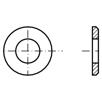 podložka PROFISTYL DIN 125B podložka plochá pozink 140HV Varianta: DIN 125B podložka plochá 140HV ZnB (5,3x10x1,0mm) M5