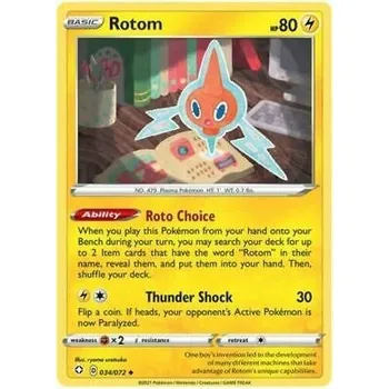 Karetní hra Pokémon karta Rotom 034/072