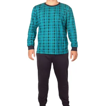 Pánské pyžamo TifanTEX Pánské dlouhé pyžamo zelené M