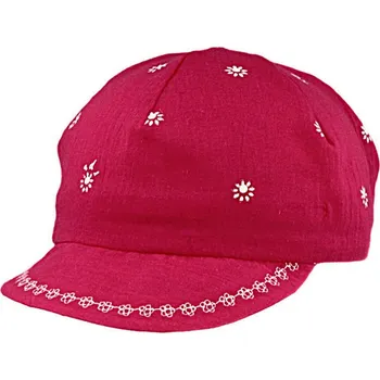 Kojenecká čepice RDX Dívčí kšiltovka Semikráska Tmavě růžová Vel. 46