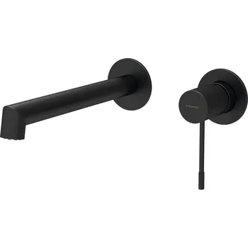 Vodovodní baterie SAPHO SOLARIS podomítková dvouprvková umyvadlová baterie, černá mat