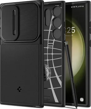 Pouzdro na mobilní telefon Spigen Optik Armor pro Samsung Galaxy S23 Ultra černé