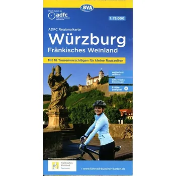 ADFC Regionalkarte Würzburg Fränkisches Weinland mit Tourenvorschlägen, 1:75.000, reiß- und wetterfest, GPS-Tracks Download, E-B - Allgemeiner Deutscher Fahrrad-Club e.V. (ADFC)