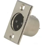 NINIGI Zásuvka XLR vidlice 3 PINpájení upevnění 3mm průměr 19mm