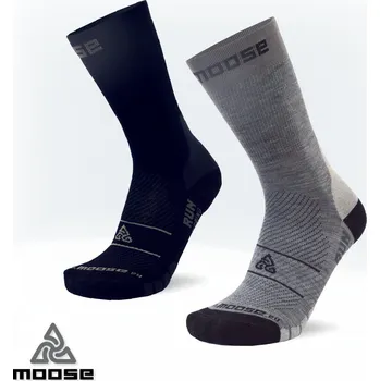 Pánské termo ponožky RUN merino běžecké ponožky Moose