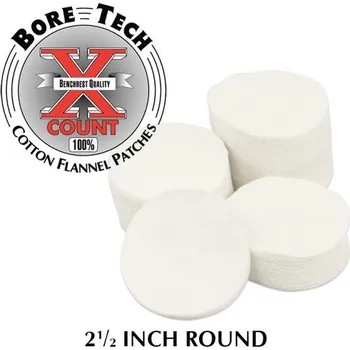 Čištění zbraně BoreTech Bavlněné kulaté vytěráky X-Count .35-.45 (1000ks)