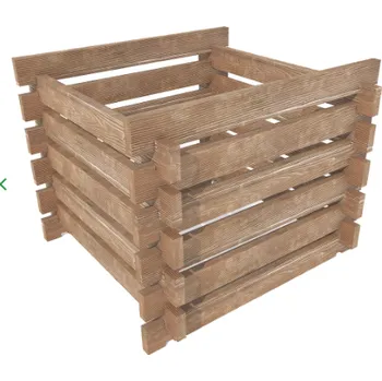 Kompostér Betonový kompostér 1200x1200x890mm hnědá reliéfní PRESBETON