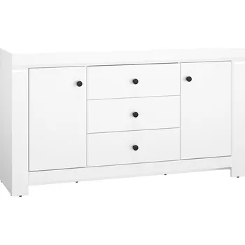 Policová skříň Nábytek PEGAS s.r.o. Komoda LAHTI 09, Bílá/Bílý mat