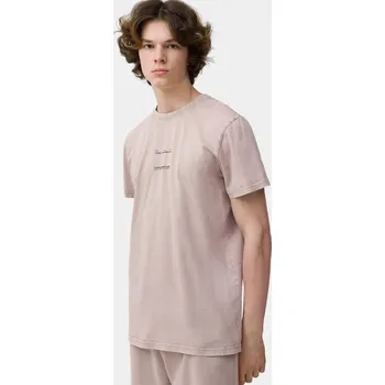 Pánská móda 4F 4FSS23TTSHM296 BEIGE Pánské tričko US S