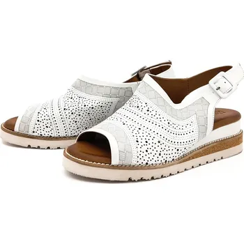 Dámské sandále Dámské sandále na klínku 52C0839 bílá ARTIKER bílé Barva: Bílá, Velikost: 39