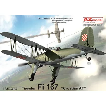 Plastikový model 1:72 Fieseler Fi 167 „Croatian AF“