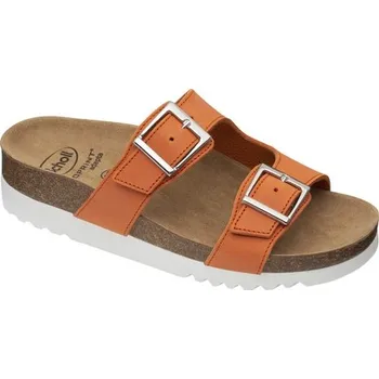 Dámská zdravotní obuv obuv Scholl FILIPPA - oranžové zdravotní pantofle