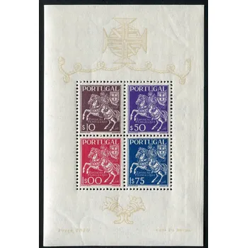 Poštovní známka CTT - Portugal post (1944) MiNr. 665 - 668 ** - Portugalsko - BLOCK 5 - Výstava známek Lisabon