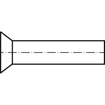 Nýt PROFISTYL DIN 661 Nýt se zápustnou hlavou černý (od průměru 10 dle DIN 302) Varianta: DIN 661 Nýt se zápustnou hlavou ocel bez PÚ 3x6
