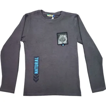 Dětská móda Chlapecký svetr Kugo S3141 - tmavě šedá Barva: Tmavě šedá, Velikost: 152