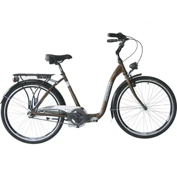 Městské kolo Městské kolo Kenzel AVENUE Classic 26" Barva: Hnědá + Přední košík jako dárek ZDARMA