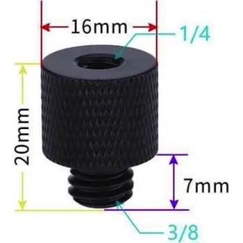 Šroub STABLECAM 1/4" Female to 3/8" šroub - expresní doprava