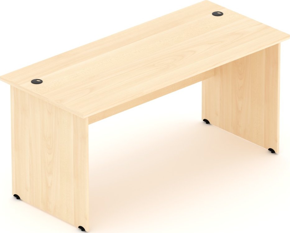 NABYTEK-DESIGNOVY.CZ - BKA16 12 - Kancelářský stůl Komfort, dřevěná podnož, 160x70x76 cm, javor