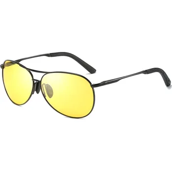 Sluneční brýle Woodrow Antireflexní brýle pro řidiče Marco Aviator Black - polarizační