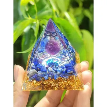 Orgonitová pyramida ametyst a sodalit - Spirála