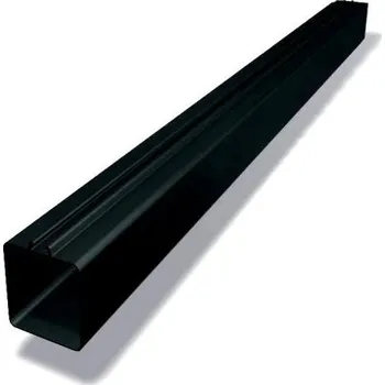 okap PREFA Svod hranatý hliníkový 100 x 100 mm, délka 3M, Černá P10 RAL 9005